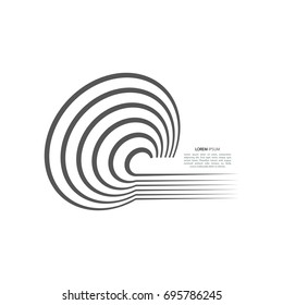 Abstract background of circles in the form of a whirlpool, black hole