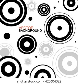 Abstract background with circles, geometric shapes, vector illustration, eps 10