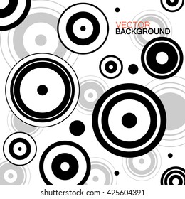 Abstract background with circles, geometric shapes, vector illustration, eps 10