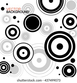 Abstract background with circles, geometric shapes, vector illustration, eps 10