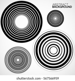Abstract background with circles, geometric shapes, vector illustration, eps 10