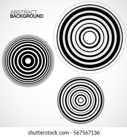 Abstract background with circles, geometric shapes, vector illustration, eps 10