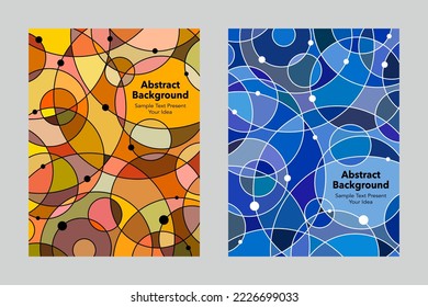 Abstract background circles geometric vector design, lines dots, cover posters flyers leaflets brochures magazines annual websites layout templates wallpaper backdrop business, multicolor, free form 