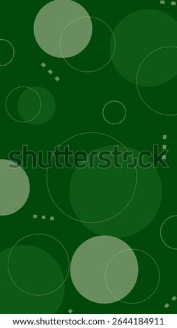 Abstract background with circles, green polka dot background for mobile wallpaper, green background