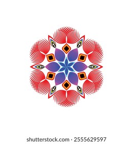 Abstract background with circles for greeting card, invitation, tattoo and spa symbol etc.