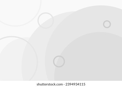 Abstract background with circles, grey and white backdrop. Copy space area.