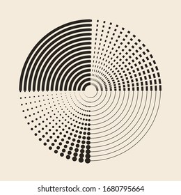 abstract background with circles. halftone design