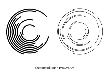 Abstract background with circles. Halftone design.