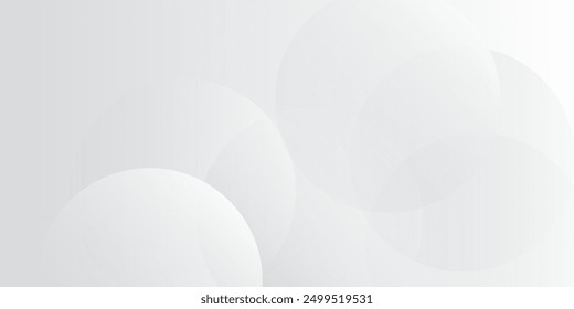 Abstrakter Hintergrund mit Kreisen und Rasterpunkten. Graue und weiße Kulisse moderner Vektorhintergrund grau modern 