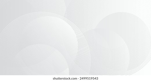 Fondo Abstractas con círculos y patrón de puntos de semitono. Fondo gris y blanco fondo de Vector moderno gris blanco