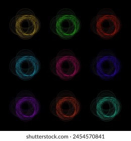 fondo abstracto con ilustración de círculos