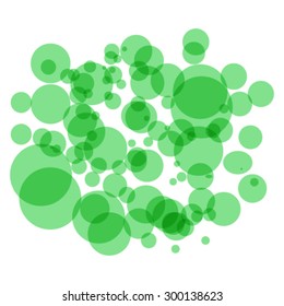 Abstract background , circles like bubbles for design - vector illustration
