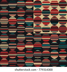 Abstract Background with Circles  and Lines, Grunge Background in Circle Style, Modern Geometrical Abstract Background, Circle Design 