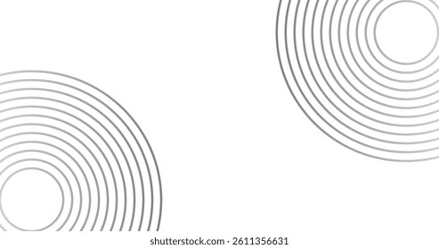 Abstract background with circles and lines. Vector illustration.