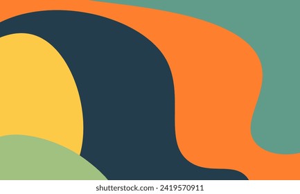 fondo abstracto con círculos anaranjados