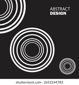 Abstract background with circles ornament design illustration.eps