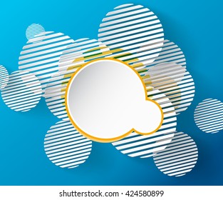 Abstract background with circles and place for your text.
