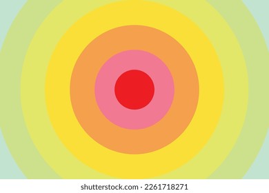 Fondo abstracto con círculos: radiación de arco iris