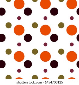 Abstract background with circles. Seamless pattern