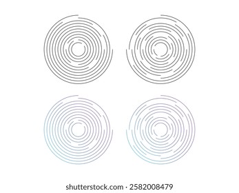 Abstract background with circles shapes symbol design vector illustration on transparent background