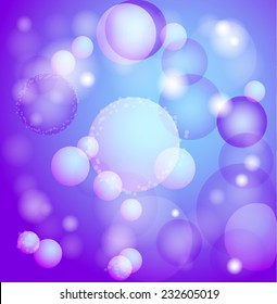 Abstract background with circles and small elements