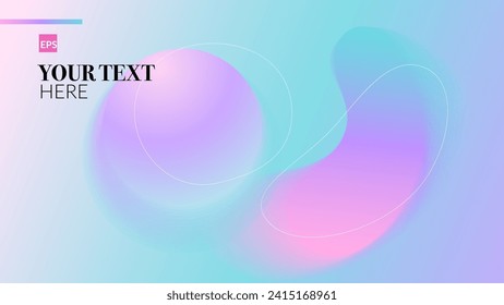 abstract background with circles and smooth gradient colors