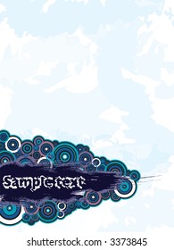 Abstract background with circles with space to place your own text