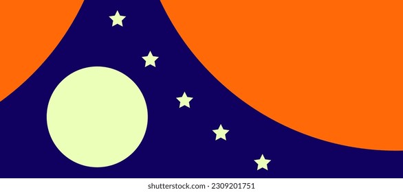 abstract background with circles and stars