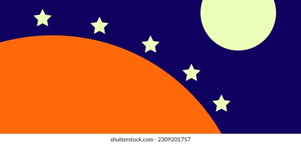 fondo abstracto con círculos y estrellas