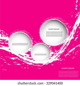 Abstract background with circles and text