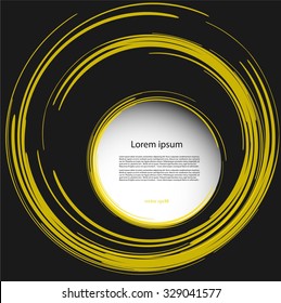 Abstract background with circles and text