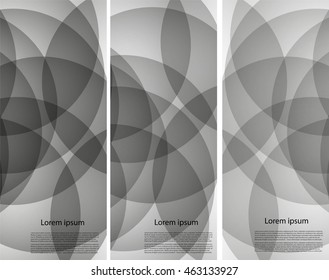 Abstract background with circles and text