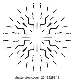 abstract background with circles. This image is Sparkling hand drawn. starburst hand drawn. Vector EPS 10.	