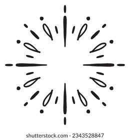 abstract background with circles. This image is Sparkling hand drawn. starburst hand drawn. Vector EPS 10.	