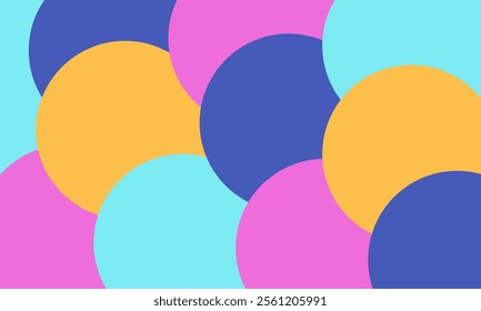 Abstract background with circles vector. Colorful geometric abstract background.
