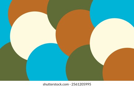 Abstract background with circles vector. Colorful geometric abstract background.