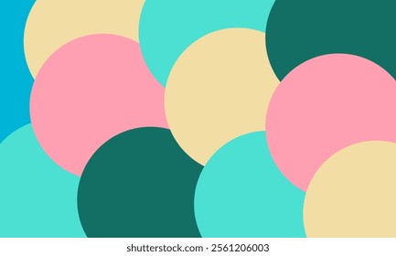 Abstract background with circles vector. Colorful geometric abstract background.