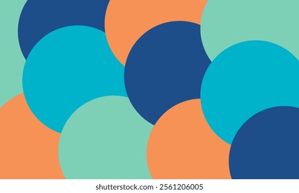Abstract background with circles vector. Colorful geometric abstract background.