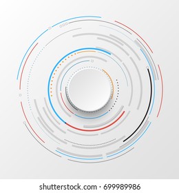 Abstract background with circles. Vector design element.