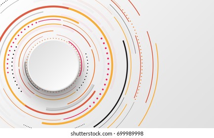 Abstract background with circles. Vector design element.