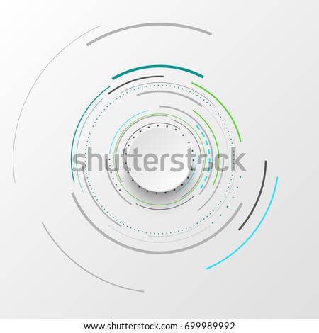 Abstract background with circles. Vector design element.