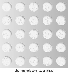 Abstract background with circles. Vector illustration.