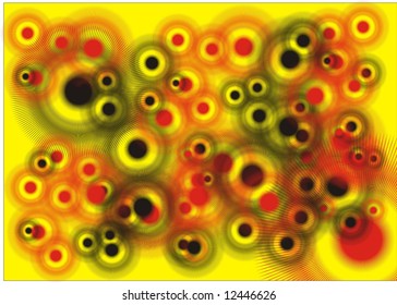 abstract background with circles vector illustration