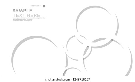 Abstract background with circles. Vector illustration.