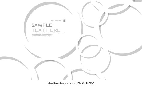 Abstract background with circles. Vector illustration.