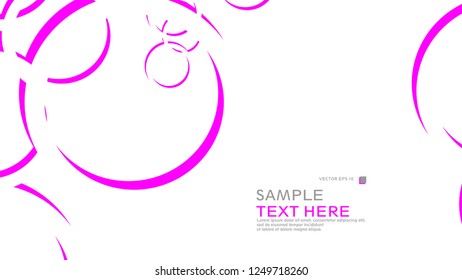 Abstract background with circles. Vector illustration.