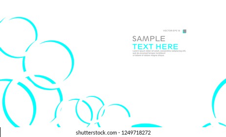 Abstract background with circles. Vector illustration.