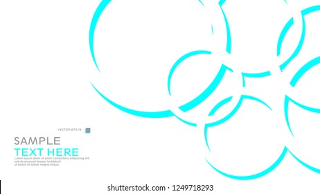 Abstract background with circles. Vector illustration.