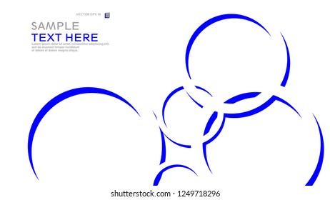 Abstract background with circles. Vector illustration.