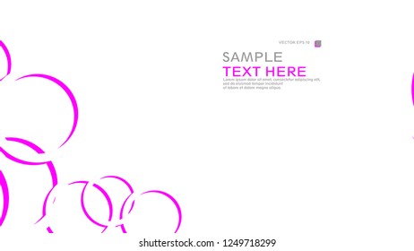 Abstract background with circles. Vector illustration.